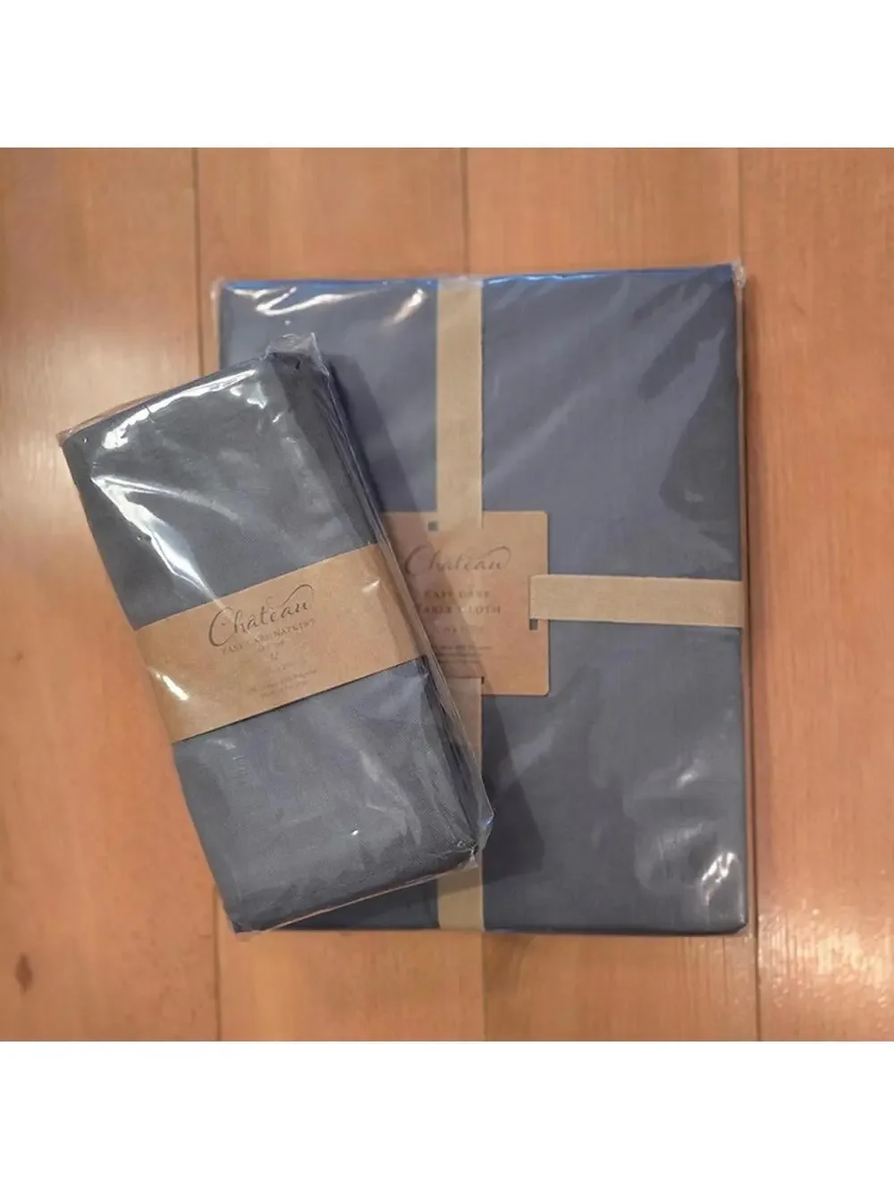 Set of Chateau Napkins & Table Cloth - Color: Grey NWT